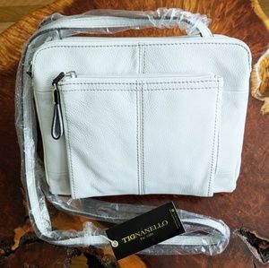 Tignanello Crossbody Leather Multi Compay Bag